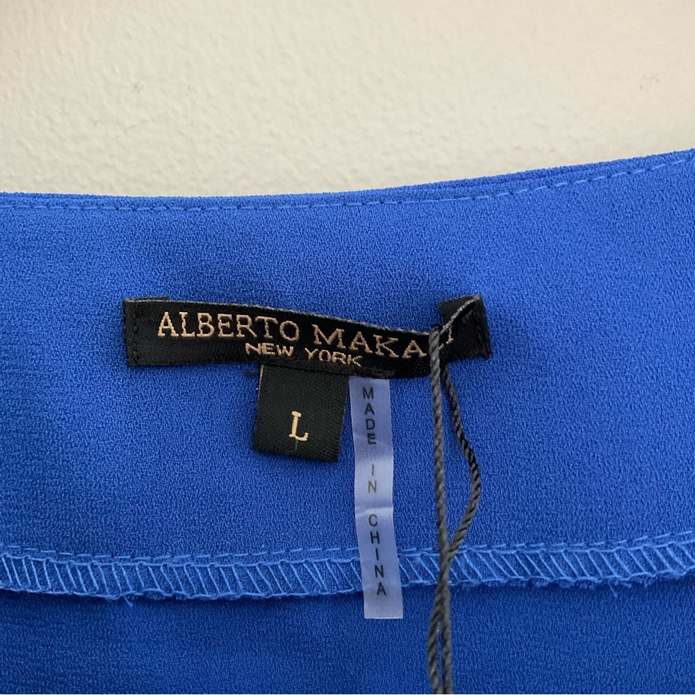 Alberto Makali, size L, cobalt blue long-sleeve top, NWT - Picture 3 of 9